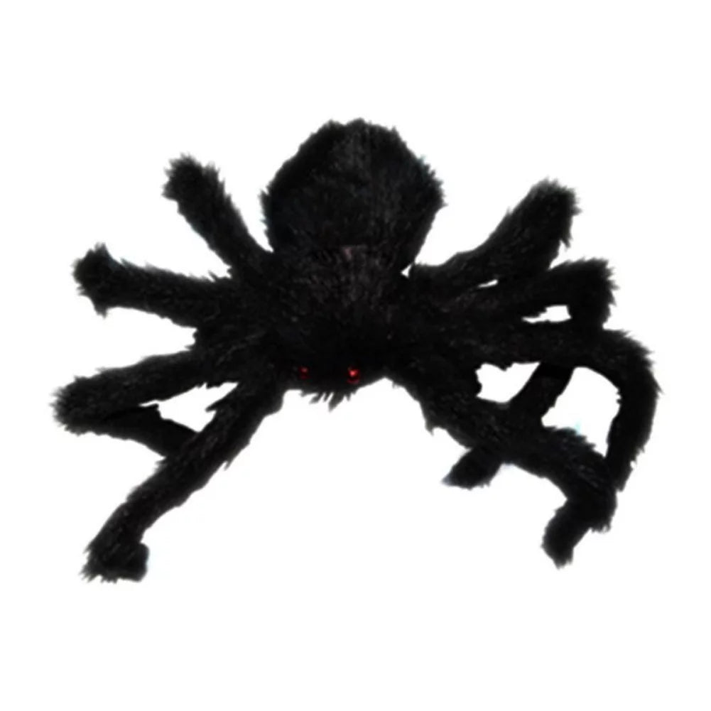 82" Halloween Black Large Spider, Realistic Hairy Spider