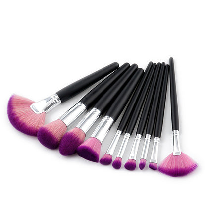 10 pcs intermediate makeup brush set