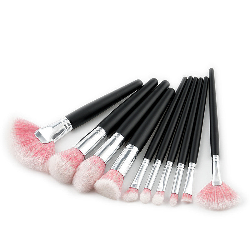 10 pcs intermediate makeup brush set