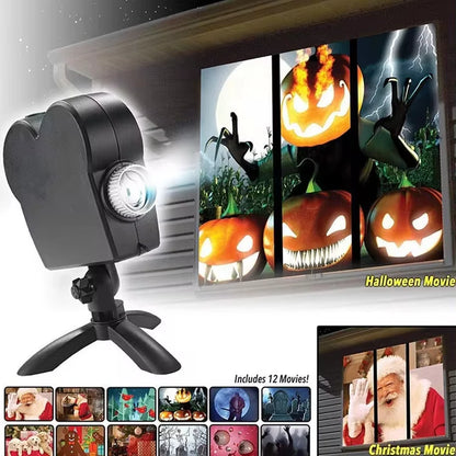 Halloween Christmas Party Holographic Projector 