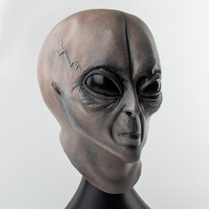 Spooky Halloween Alien Mask Latex Headgear