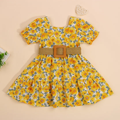 Cute Baby Sunflower Dress