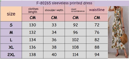 Women's Fashion Vacation Style Skirt Sleeveless Dress