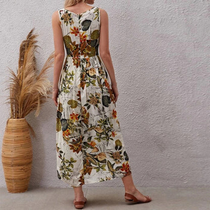 Women's Fashion Vacation Style Skirt Sleeveless Dress