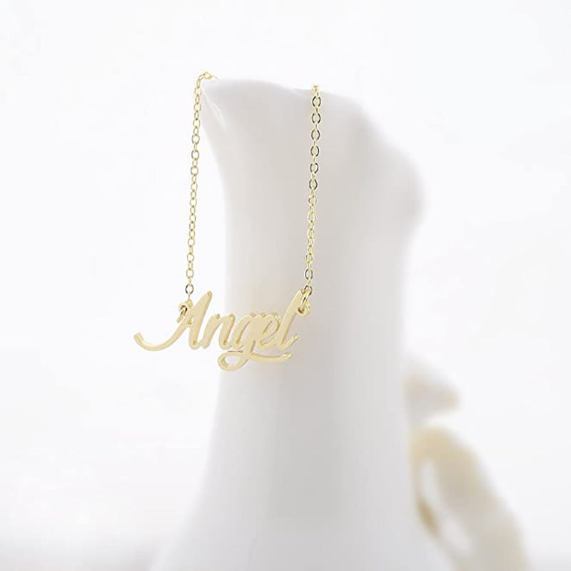 Angel Gold Plated Necklace Bracelet