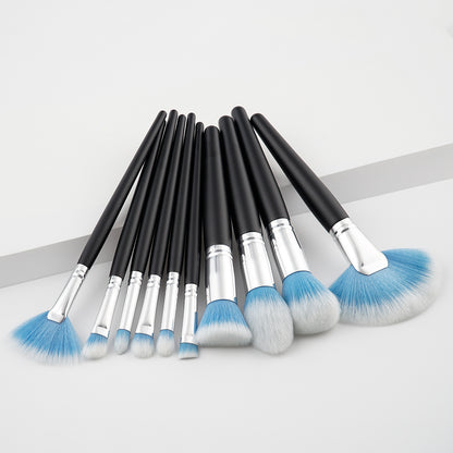 10 pcs intermediate makeup brush set