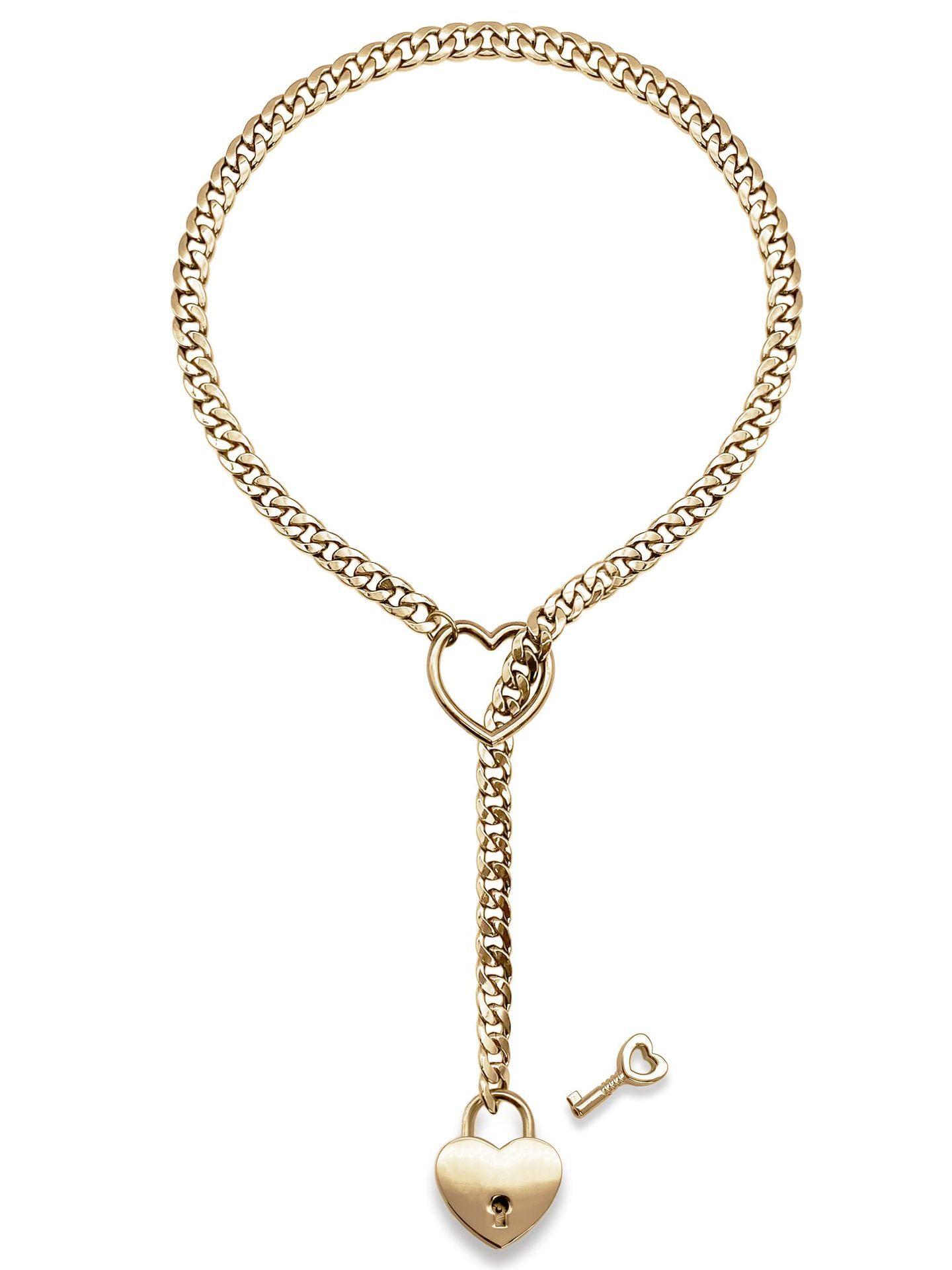 Heart-O-Ring Cuban Necklace