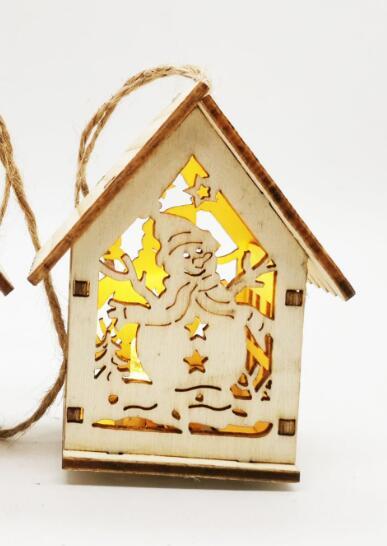 Christmas Decorations Wooden Craftwork  Small House