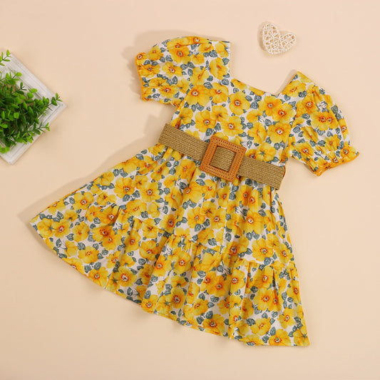 Cute Baby Sunflower Dress