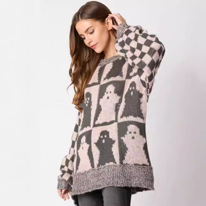 Women's Pullovers Halloween Crew Neck Sweater