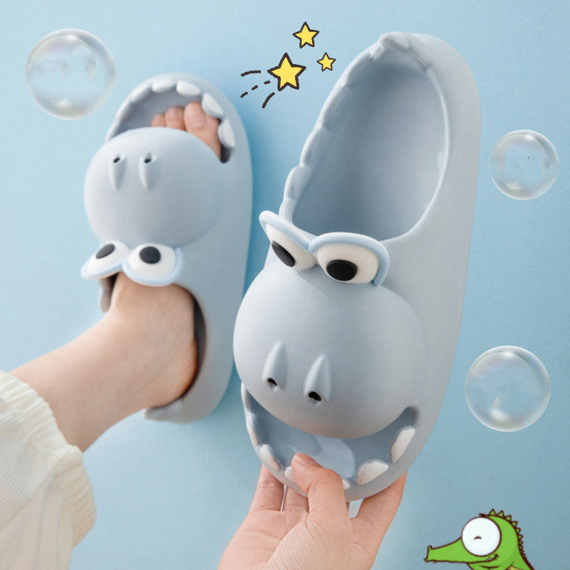 Kids Dinosaur Slippers - Non Slip