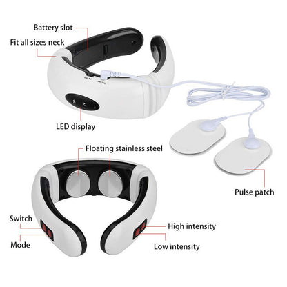 Electric neck massager - Battery Option and Charging Option