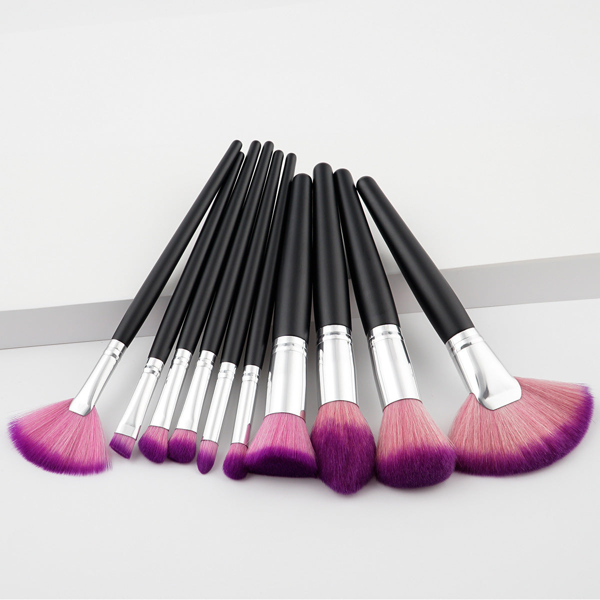 10 pcs intermediate makeup brush set