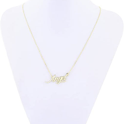 Angel Gold Plated Necklace Bracelet