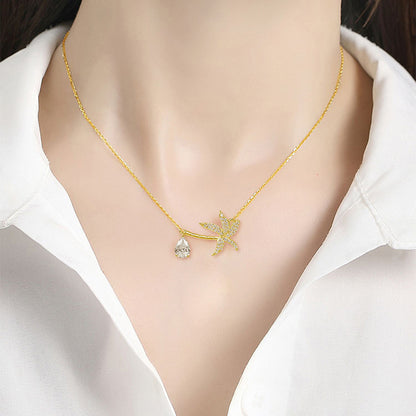 2024 New Fashion All-match Maple Leaf Necklace