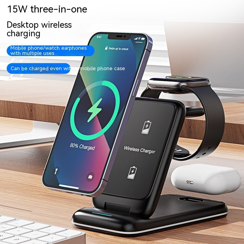 3-in-1 Wireless Removable Foldable Charger