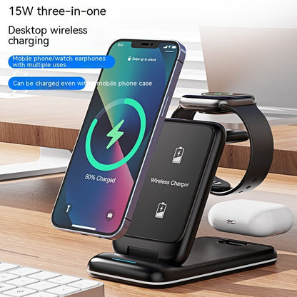 3-in-1 Wireless Removable Foldable Charger