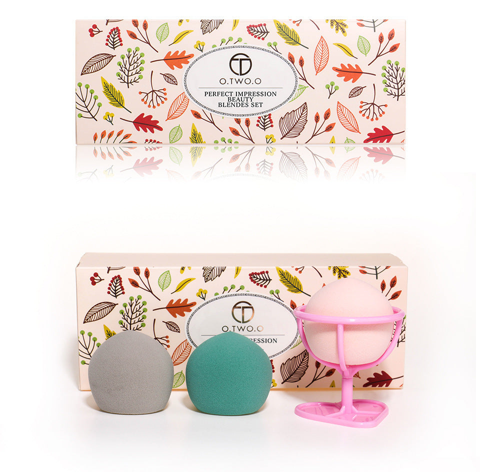 Three-pack Beauty Egg Set With Stand For Wet And Dry