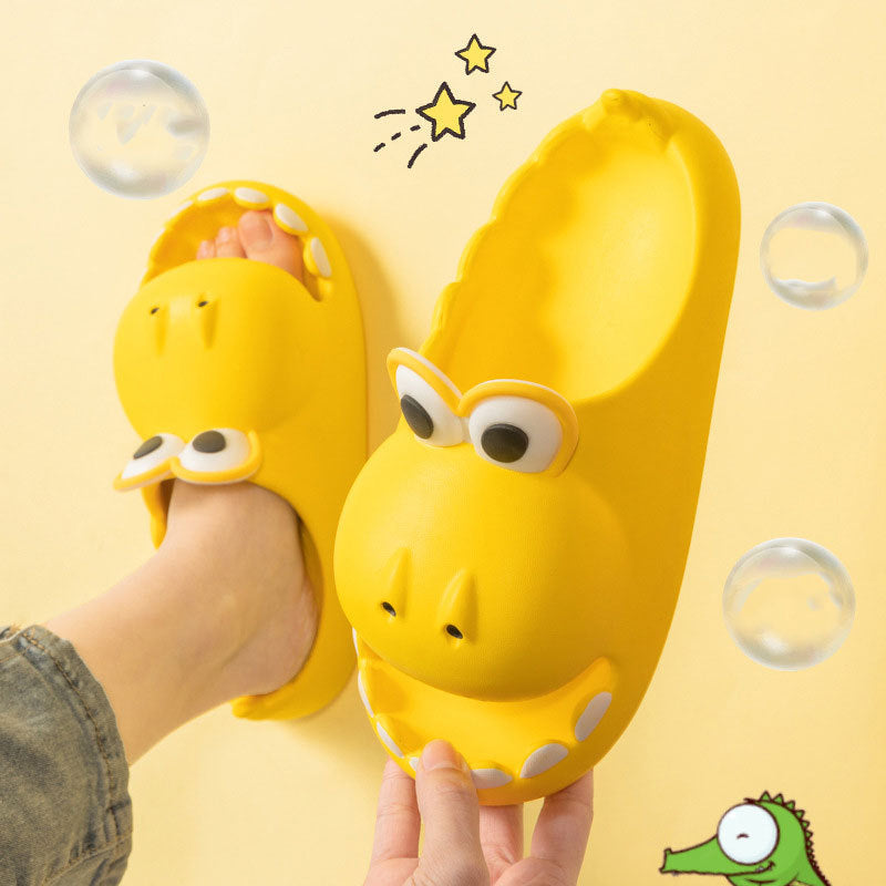 Kids Dinosaur Slippers - Non Slip