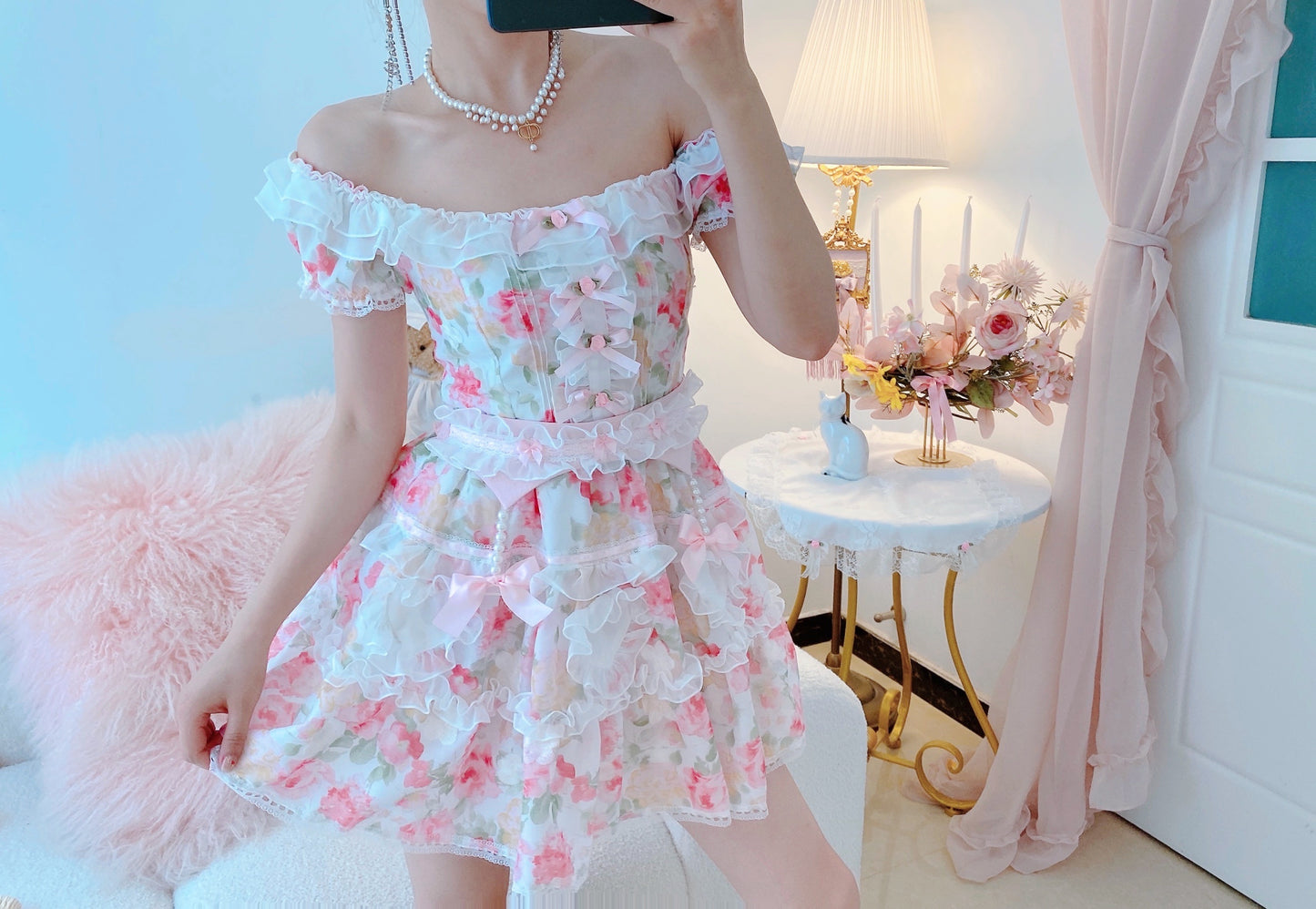 New Cute Sweet Beauty Lace Dress