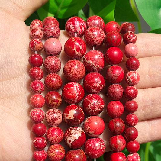 Emperor Bead Bracelet - Red