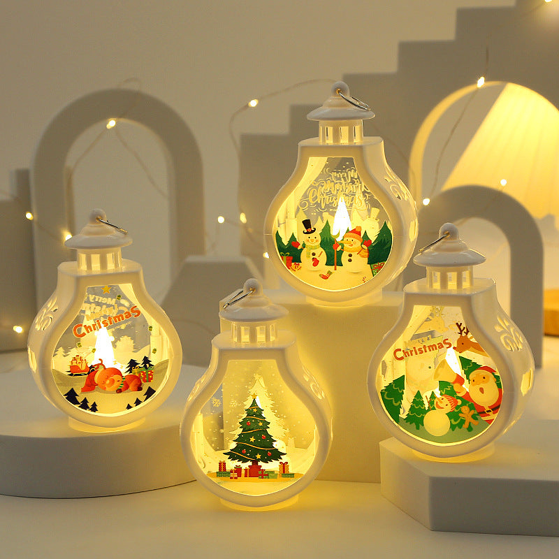 Christmas Candle Lamp Ornaments