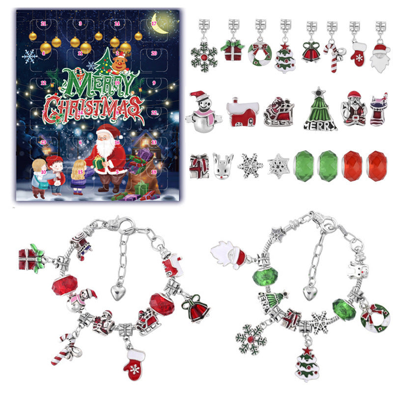 Christmas Countdown Calendar Bracelet Blind Box