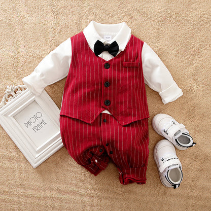 Cute And Classy Baby Boy Rompers - Red