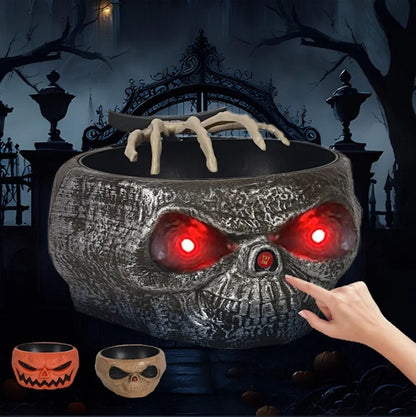 Halloween Pumpkin Candy Bowl - Motion Activated Hand