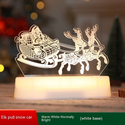 Christmas Ornaments Acrylic Night Lights LED